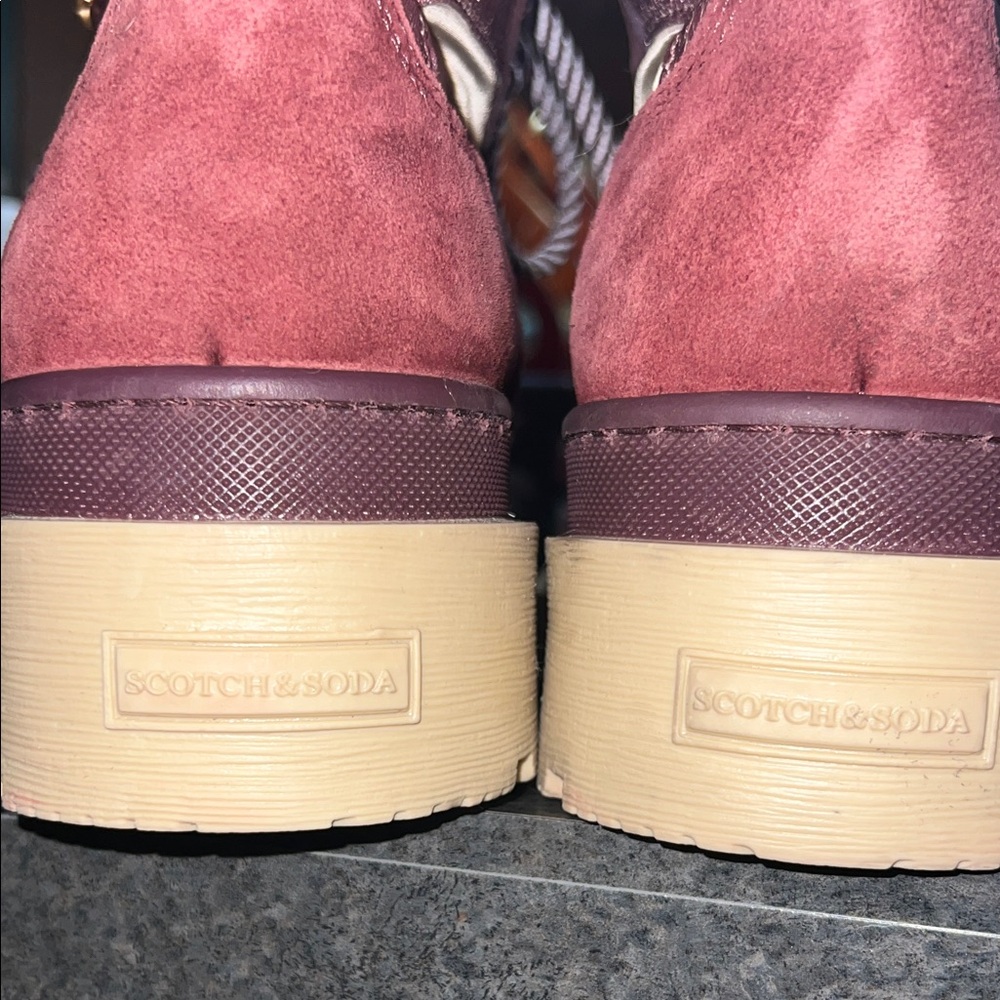 NEW Scotch & Soda Suede & Leather Winter Boots faux fur interior EU 39 US 8.5-9 - Picture 7 of 10
